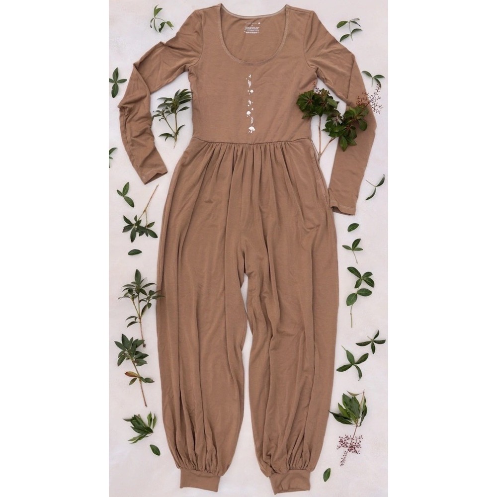 Purusha People Jumpsuit Cedar Mushie Jumpsuit Genie Pants Brown Women's M